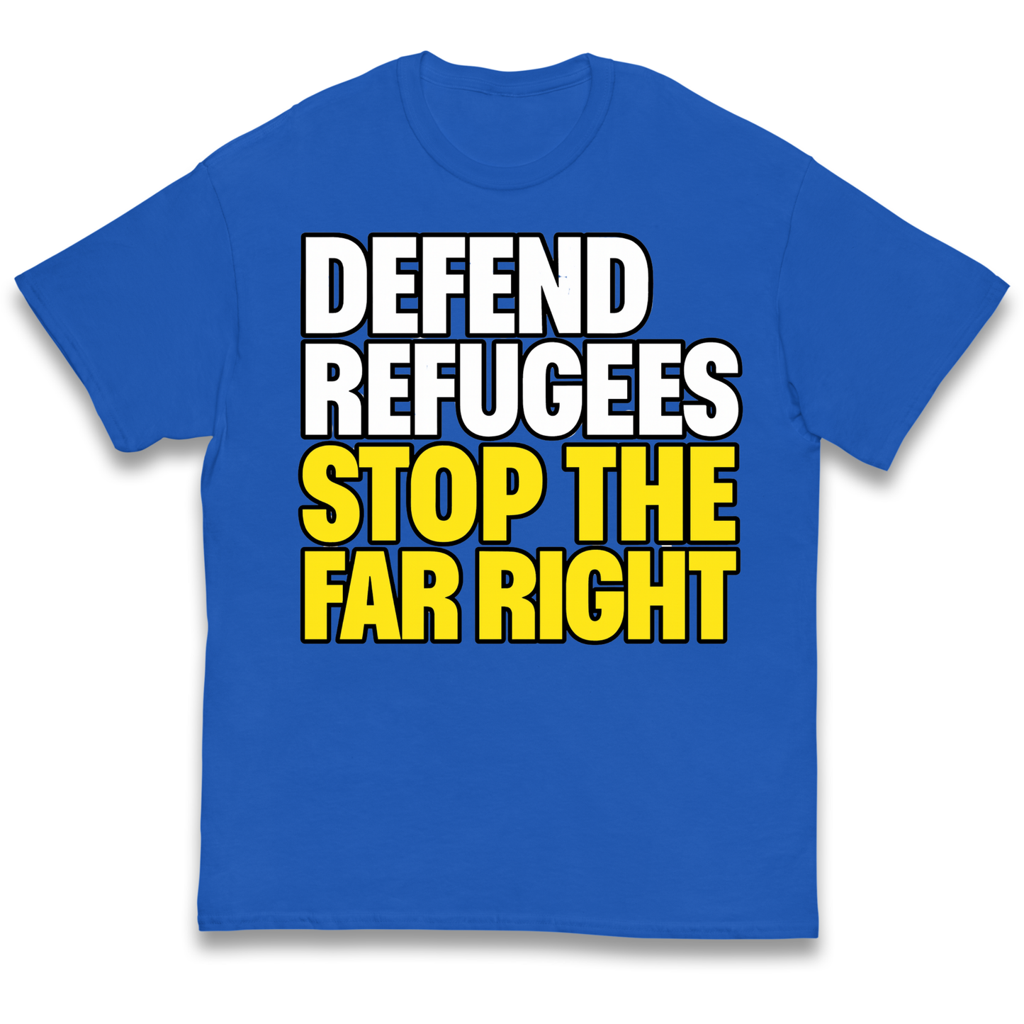 Defend Refugees Stop The Far Right kids t shirt