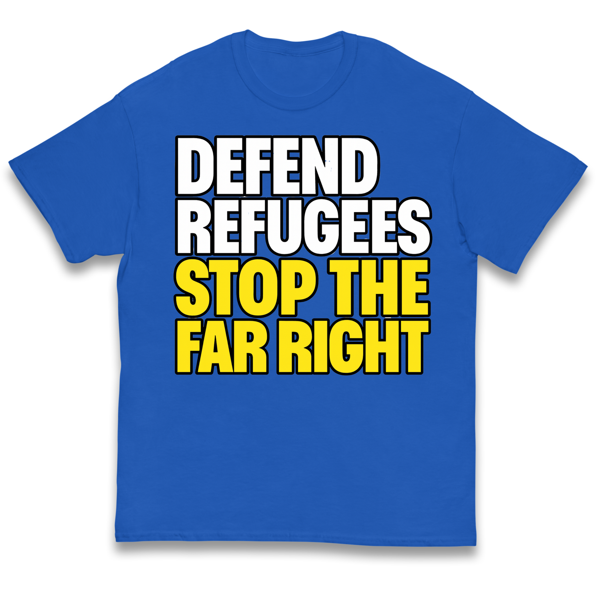 Defend Refugees Stop The Far Right kids t shirt