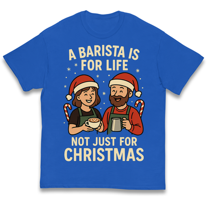 Barista Christmas Kids T Shirt