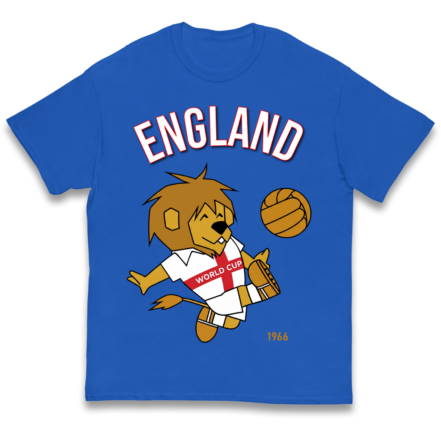England World Cup Willie 1966 Football Kids T Shirt