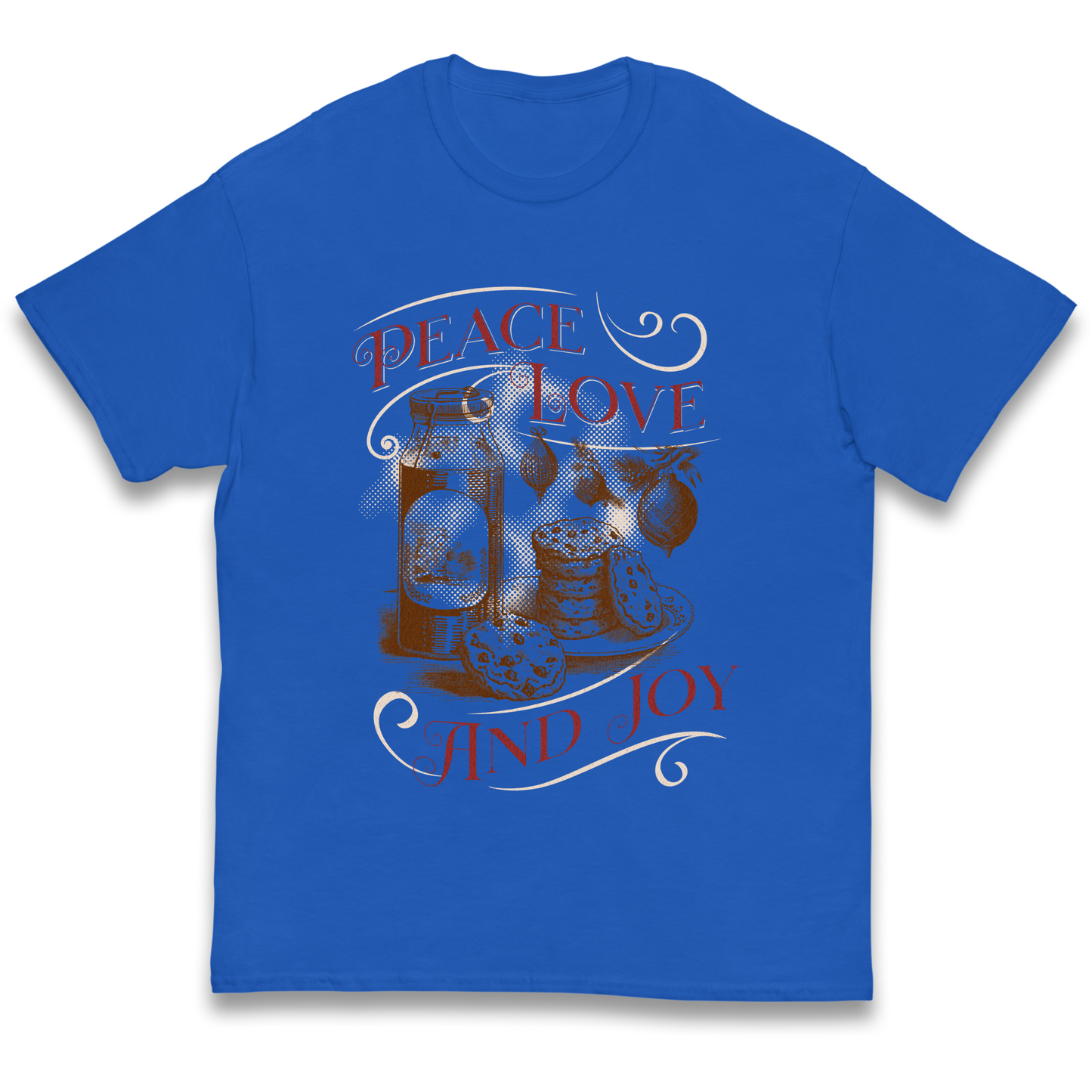 Peace Love And Joy Christmas kids t shirt