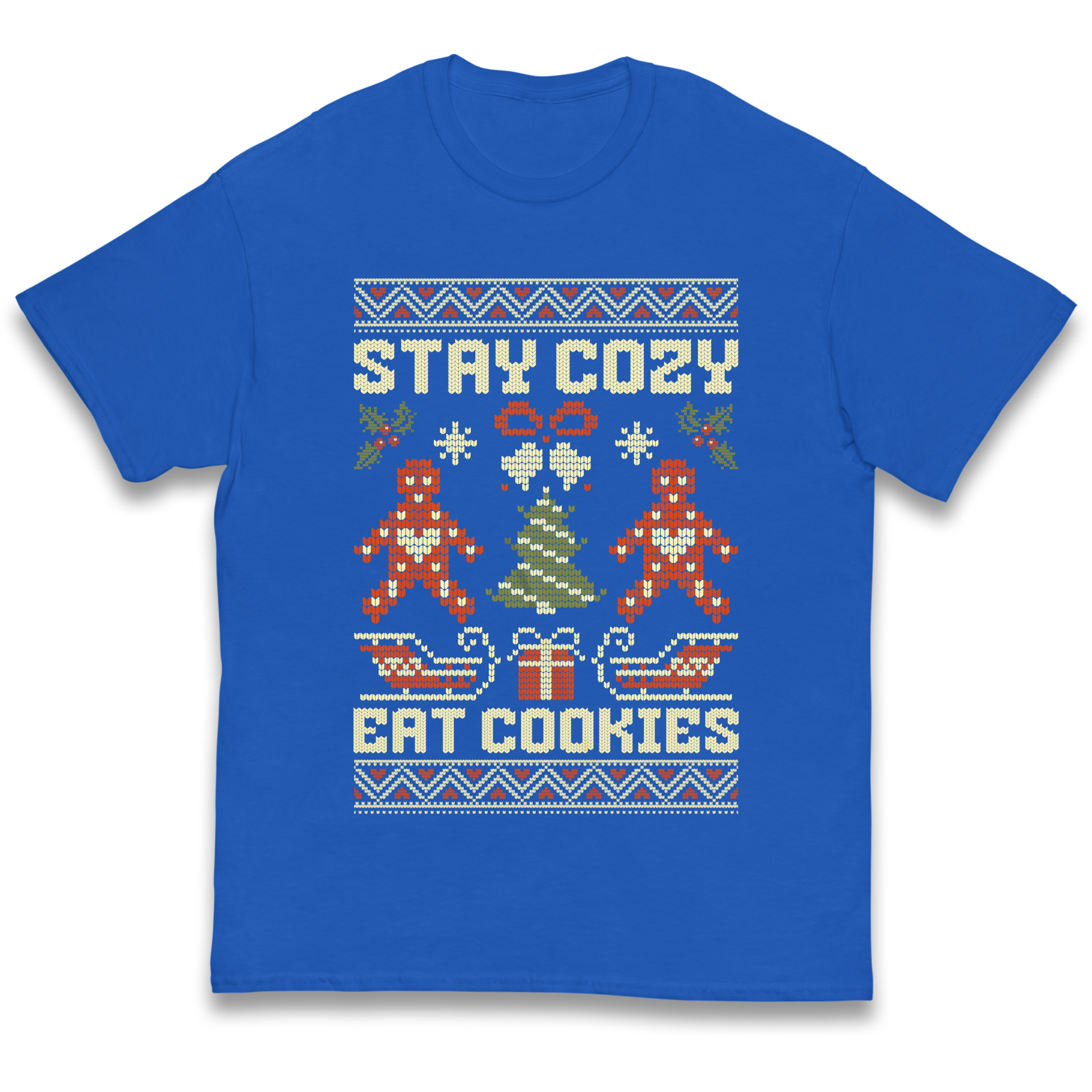 Stay Cozy Eat Cookies Christmas kids t shirt