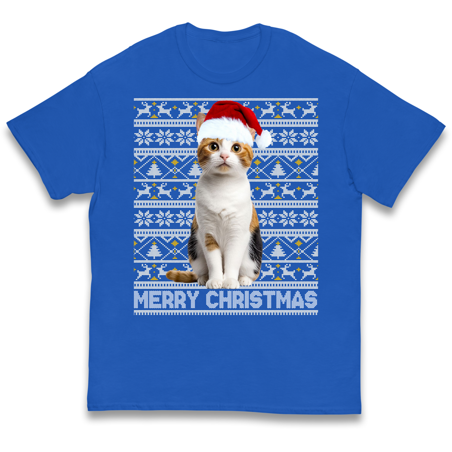 Merry Christmas Cat kids t shirt