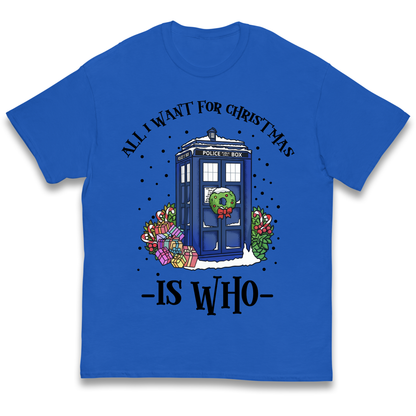 Dr Who Christmas kids t shirt