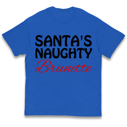 Naughty Brunette Kids T Shirt
