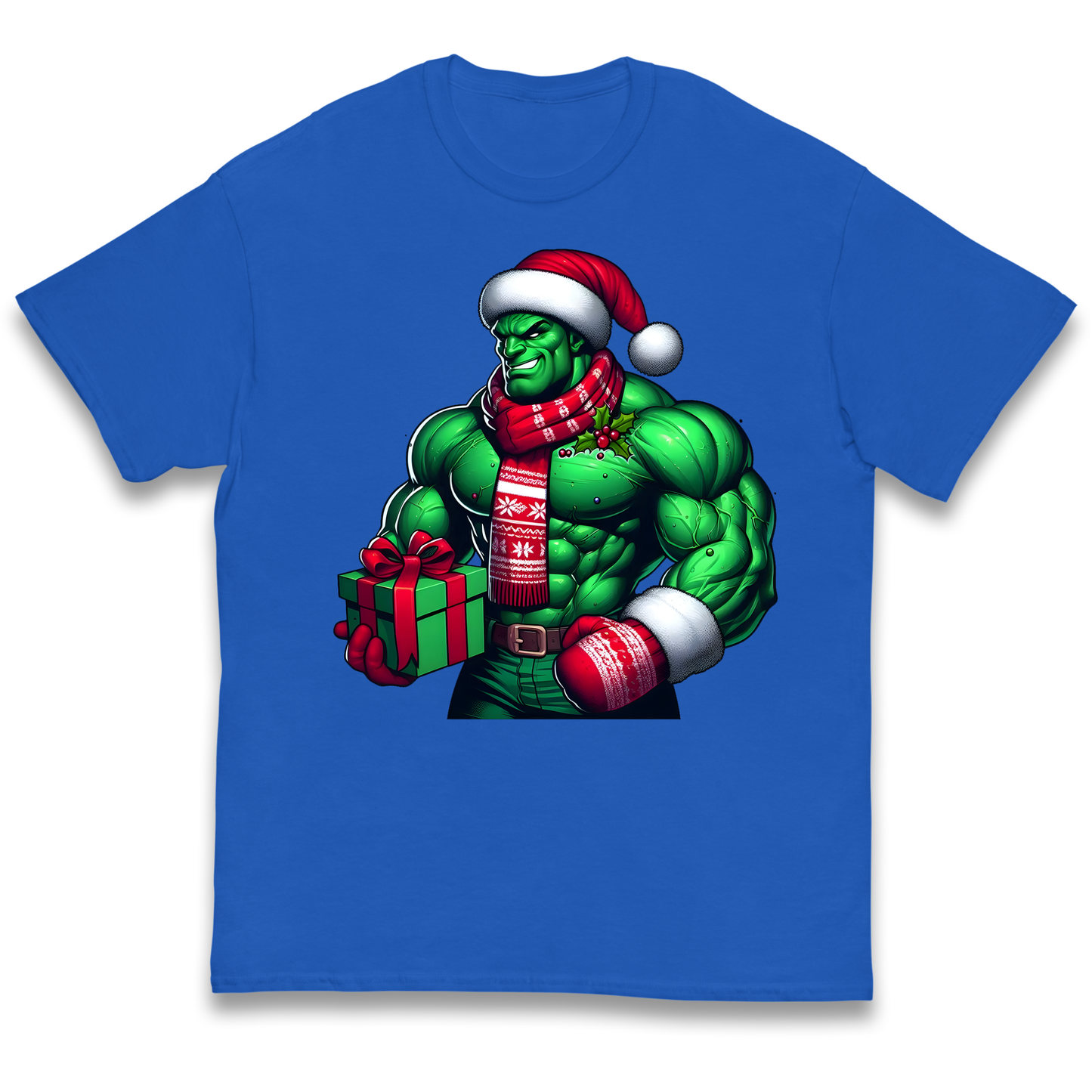 The Hulk Santa kids t shirt