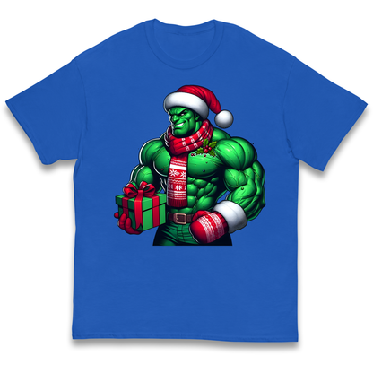 The Hulk Santa kids t shirt