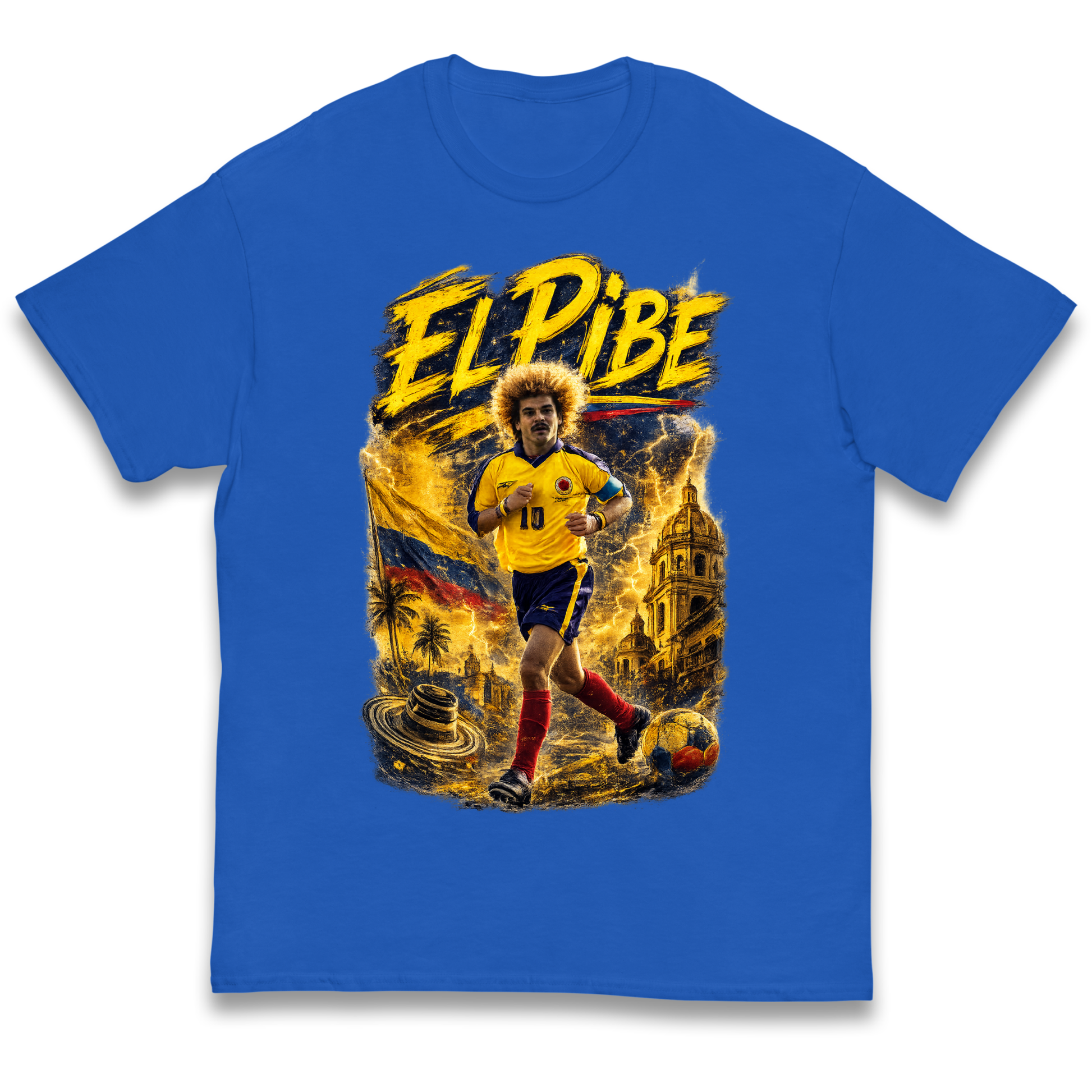 Carlos Valderrama Colombia Football Kids T Shirt