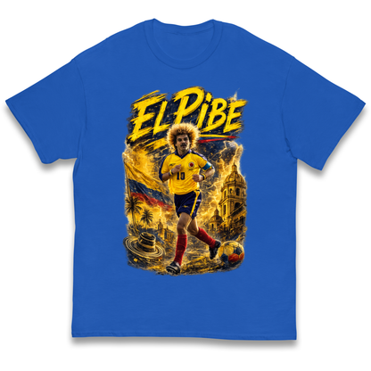 Carlos Valderrama Colombia Football Kids T Shirt