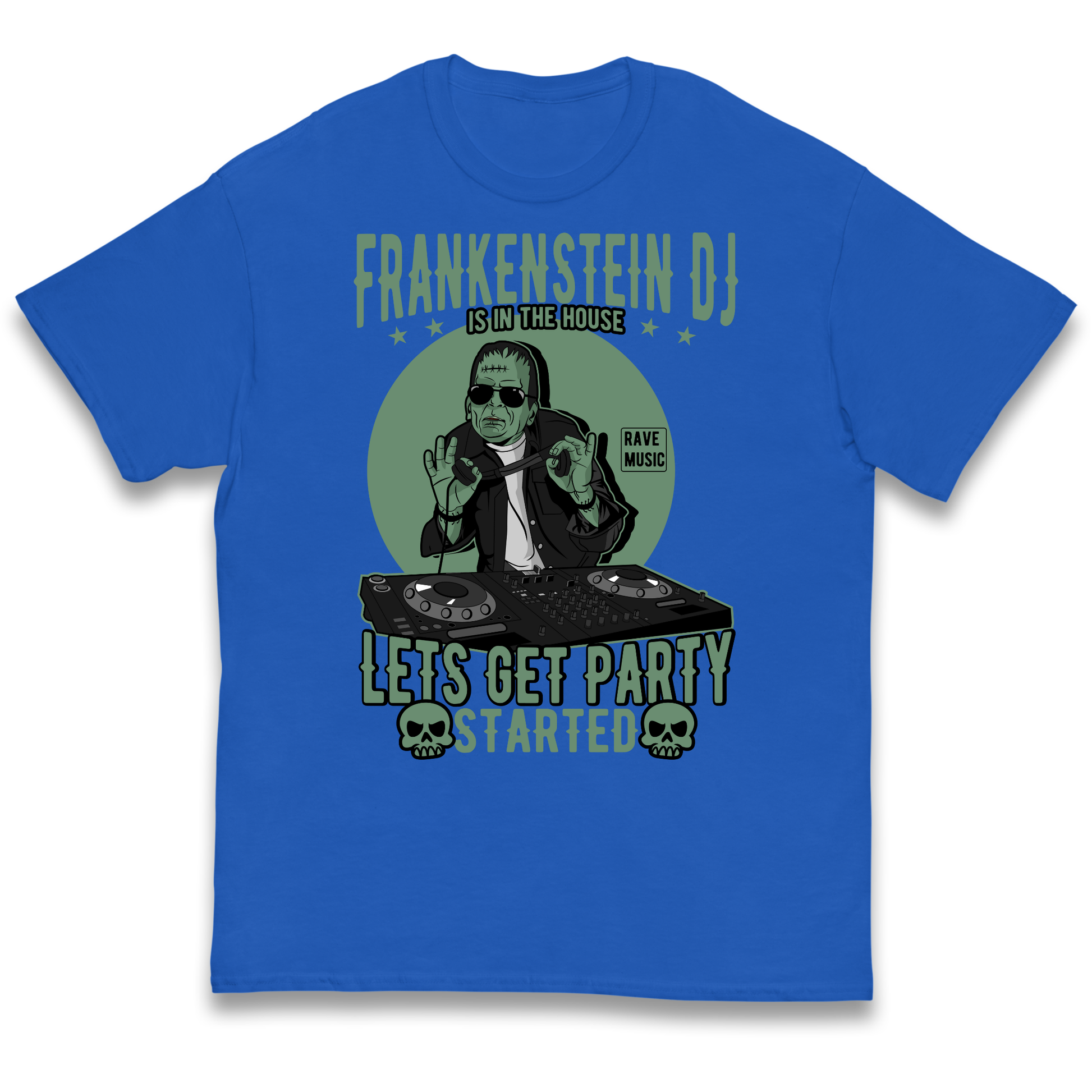 Frankenstein DJ kids t shirt