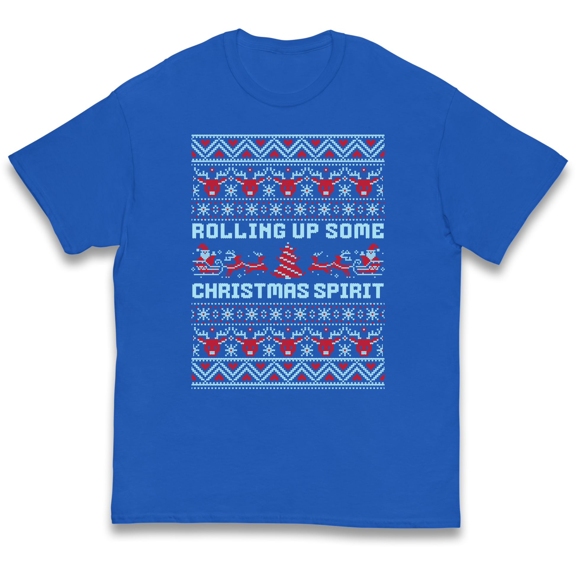 Rolling up Some Christmas Spirit kids t shirt