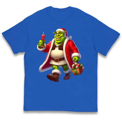 Shrek Santa Candle kids t shirt