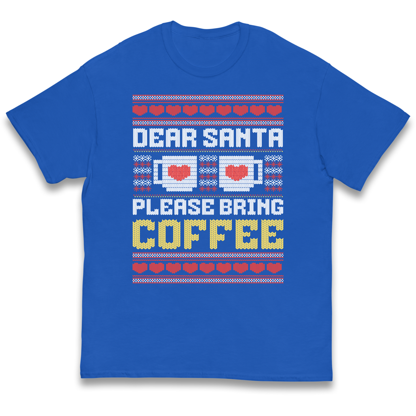 Dear Santa Please Bring Coffee kids t shirt