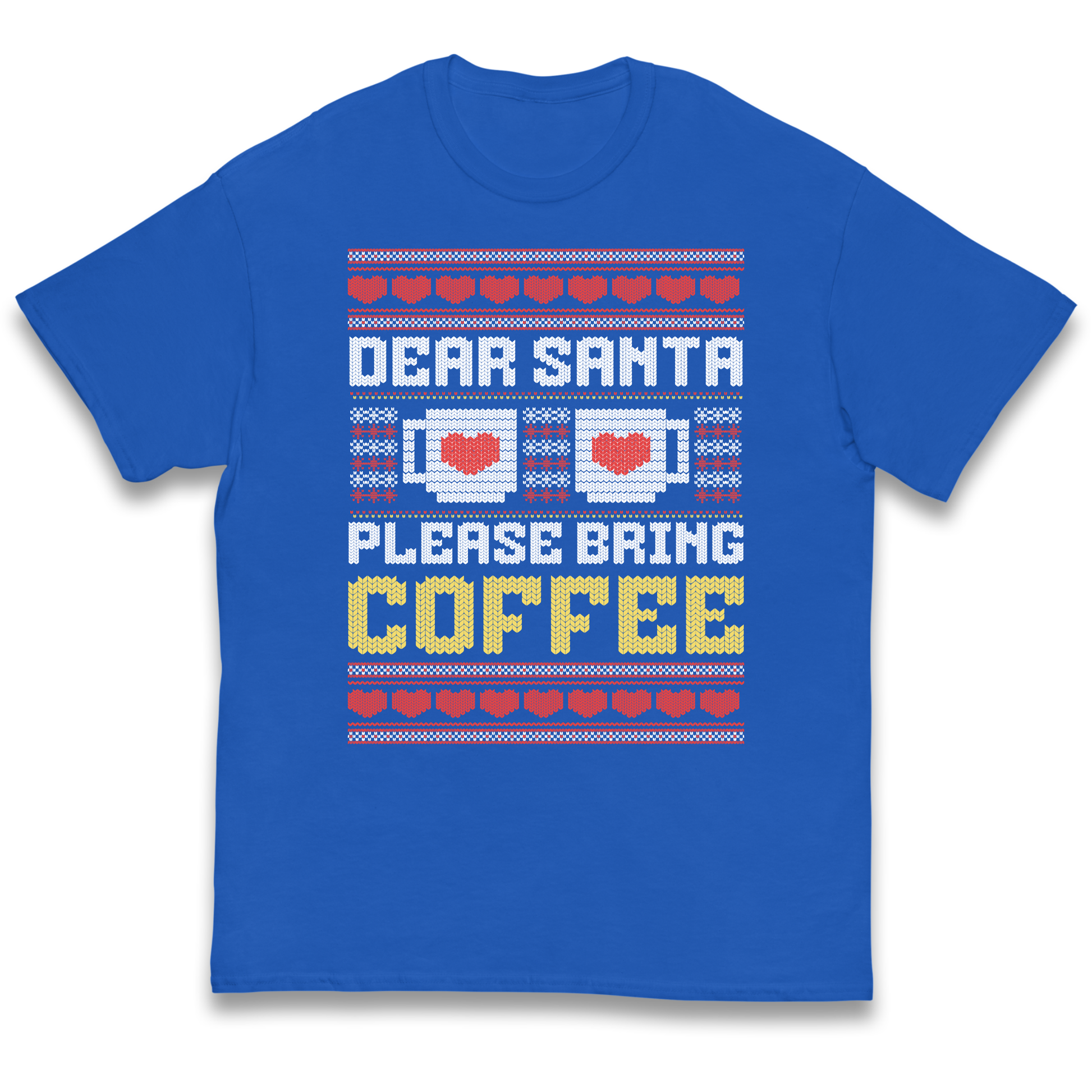 Dear Santa Please Bring Coffee kids t shirt