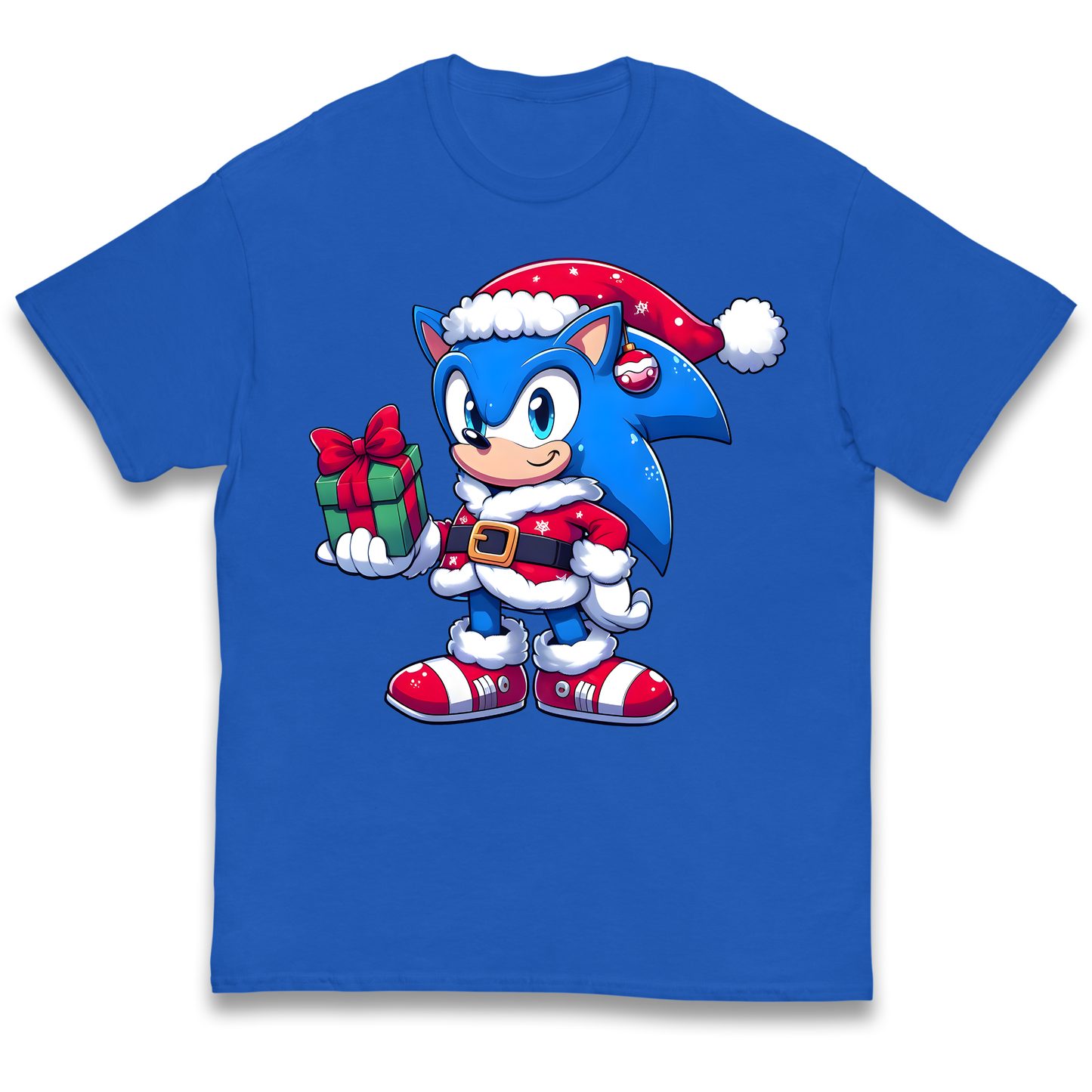 Sonic The Hedgehog Santa kids t shirt