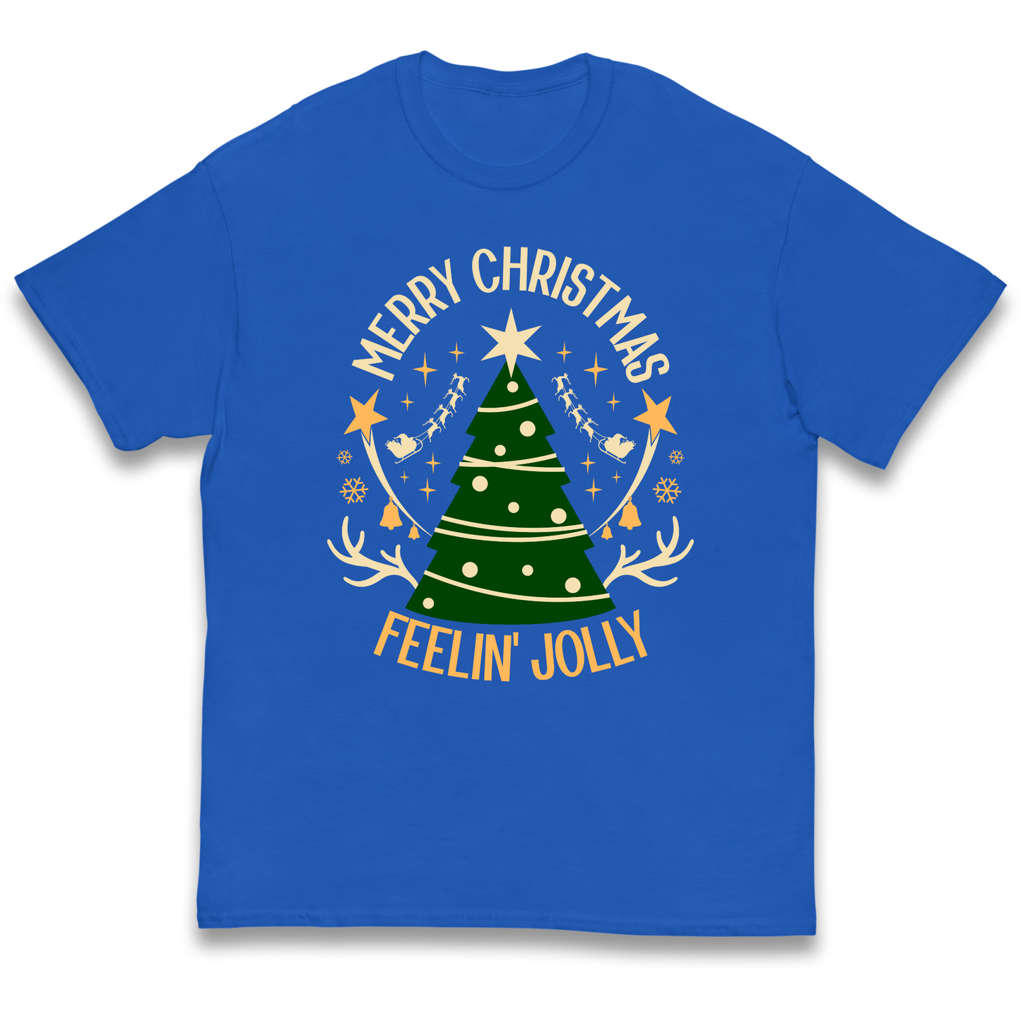 Merry Christmas Feeling Jolly Christmas kids t shirt
