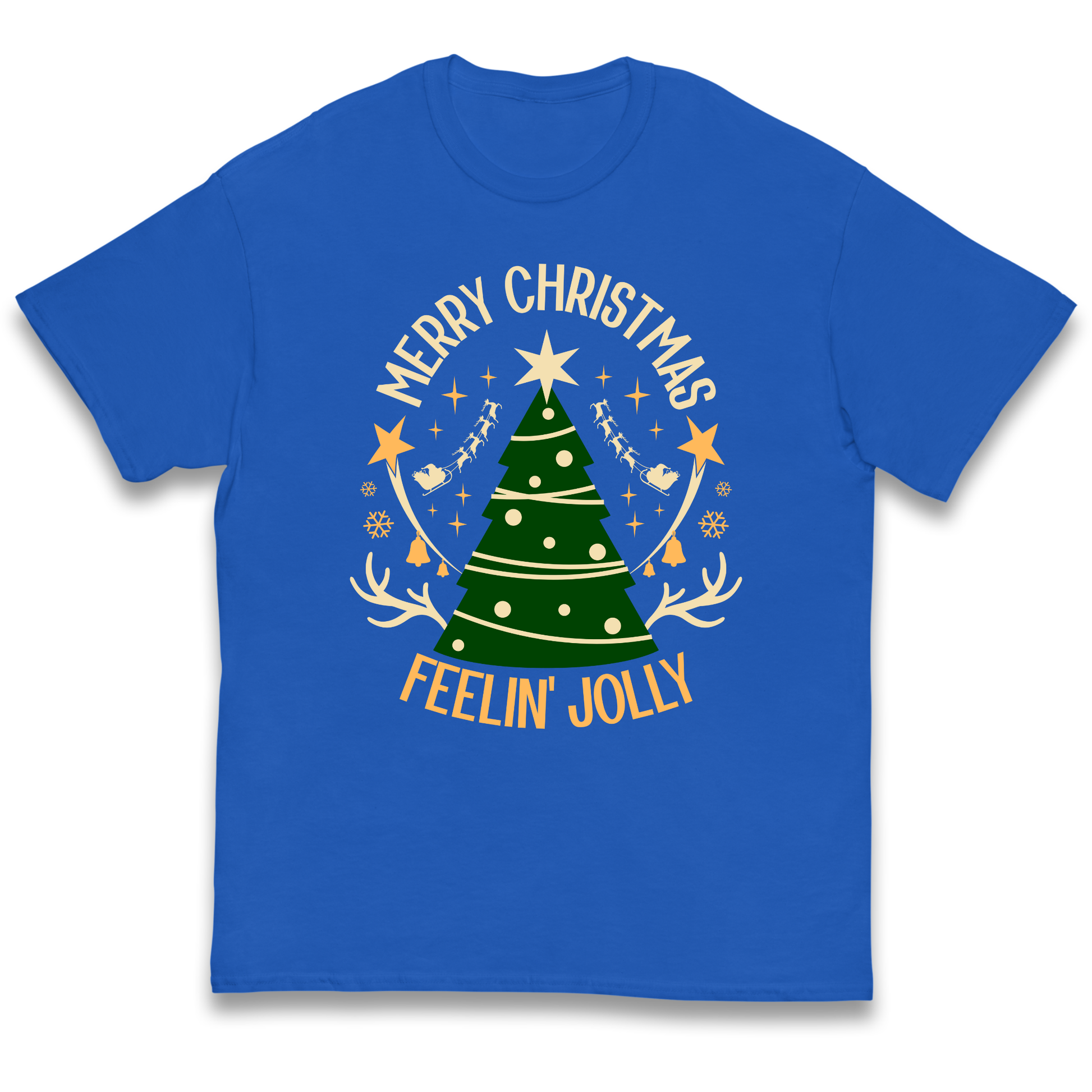 Merry Christmas Feeling Jolly Christmas kids t shirt