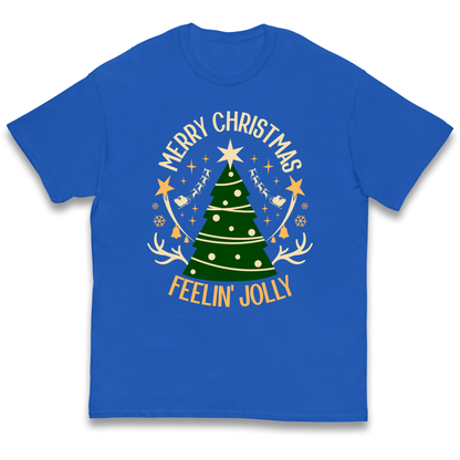 Merry Christmas Feeling Jolly Christmas kids t shirt