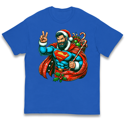 Superman Santa kids t shirt
