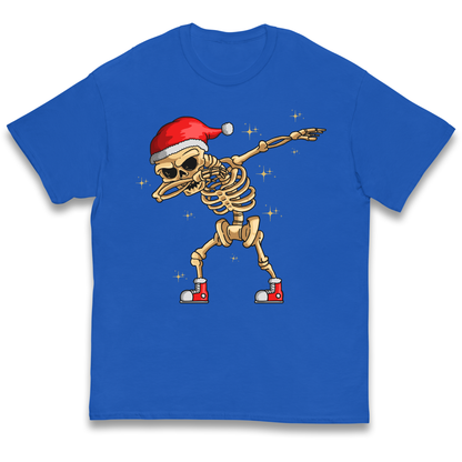 Santa Skellington Dabbing Christmas kids t shirt