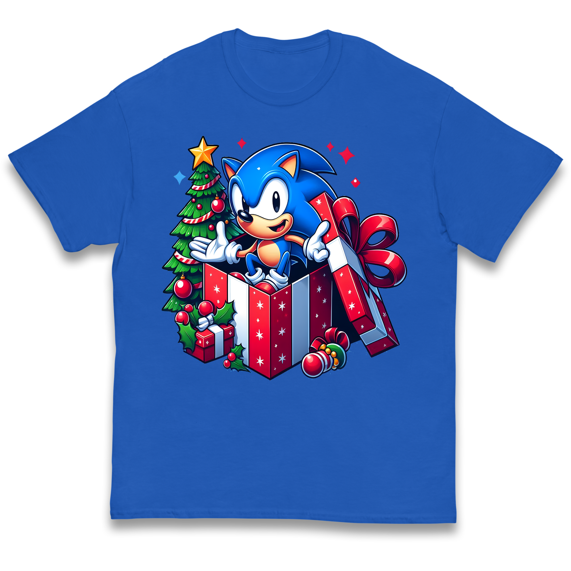 Sonic The Hedgehog Christmas kids t shirt