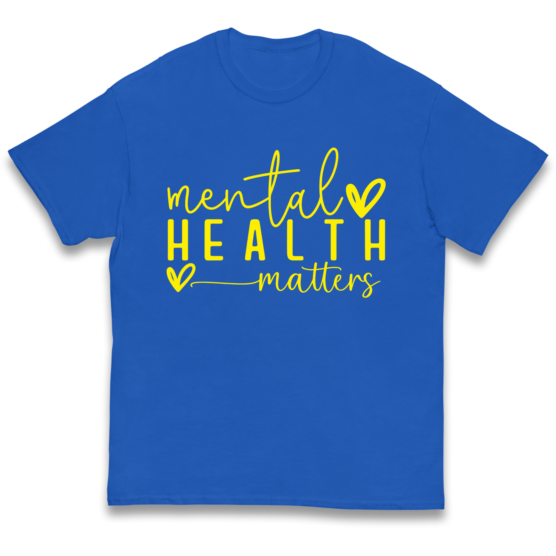 Yellow Mental Health kids t shirt
