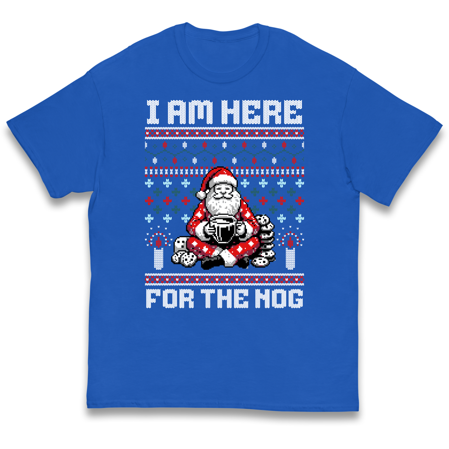 I am Here For The Nog Christmas kids t shirt