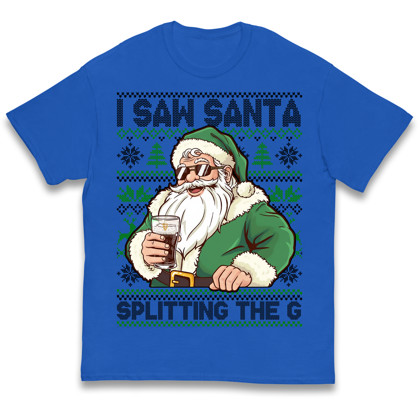 Santa Splitting The G Kids T Shirt