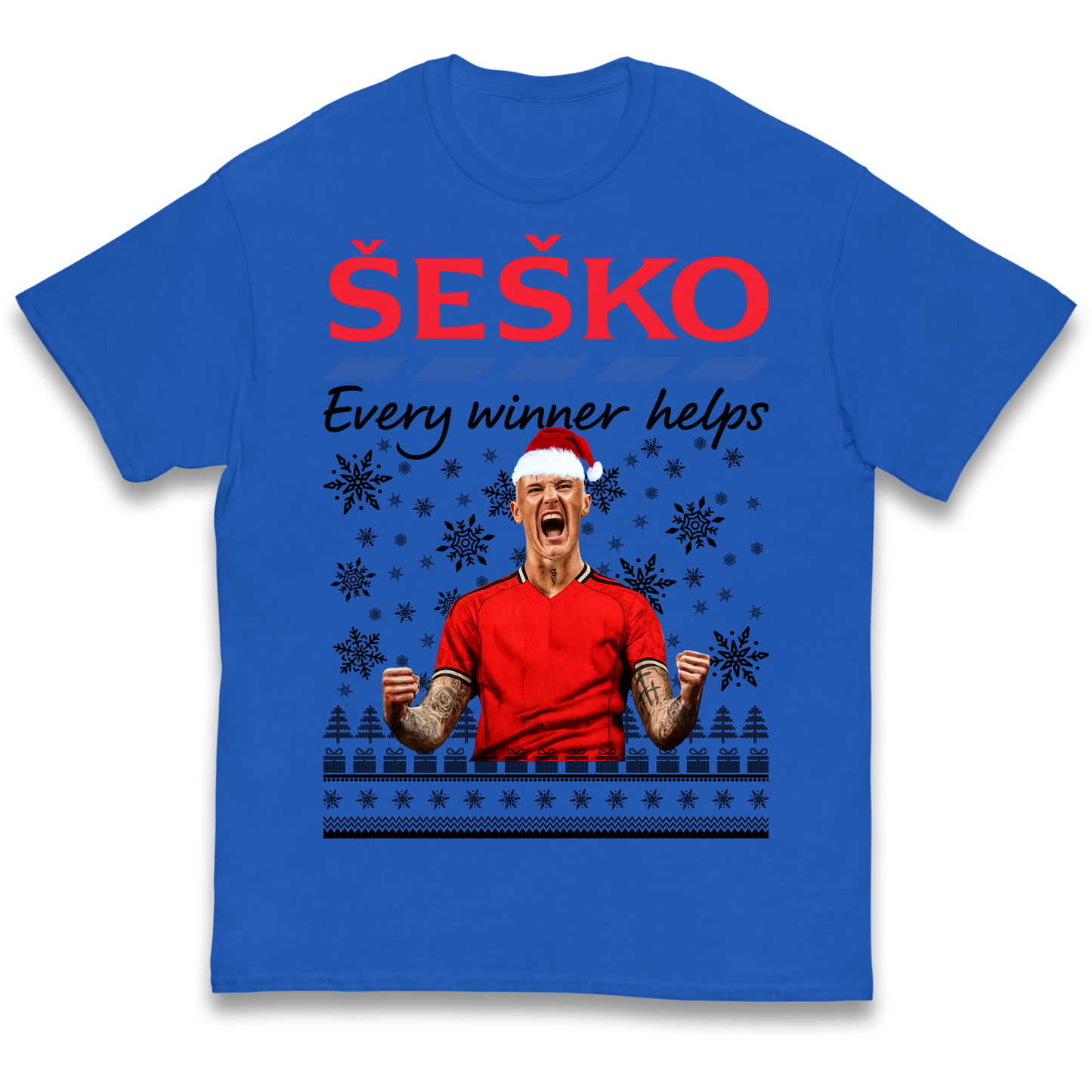 Benjamin Sesko Christmas Kids T Shirt