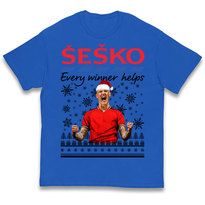 Benjamin Sesko Christmas Kids T Shirt