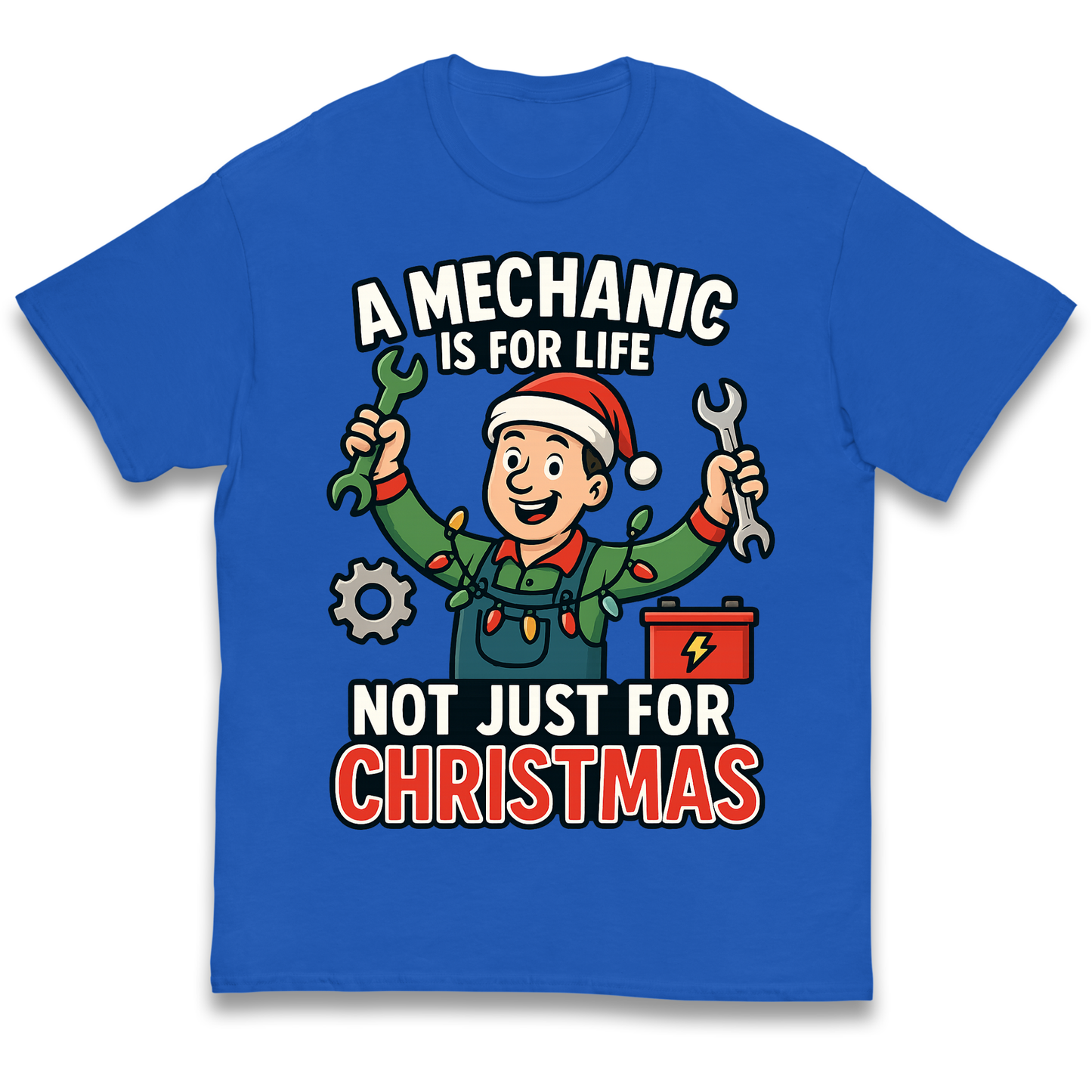 Mechanic Christmas Kids T Shirt