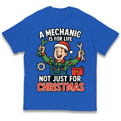 Mechanic Christmas Kids T Shirt
