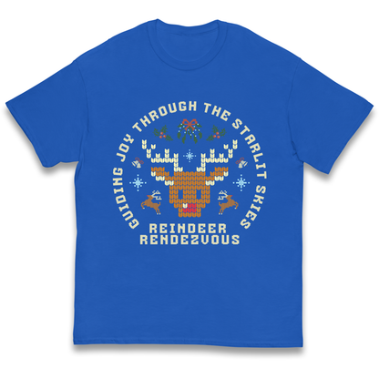 Reindeer Rendezvous Christmas kids t shirt