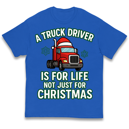 Truck Driver Christmas Kids T Shirt