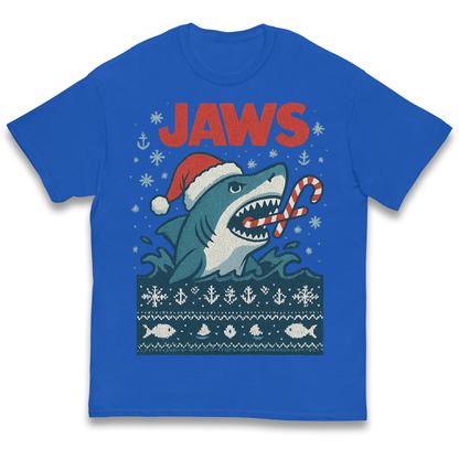 Jaws Christmas kids t shirt