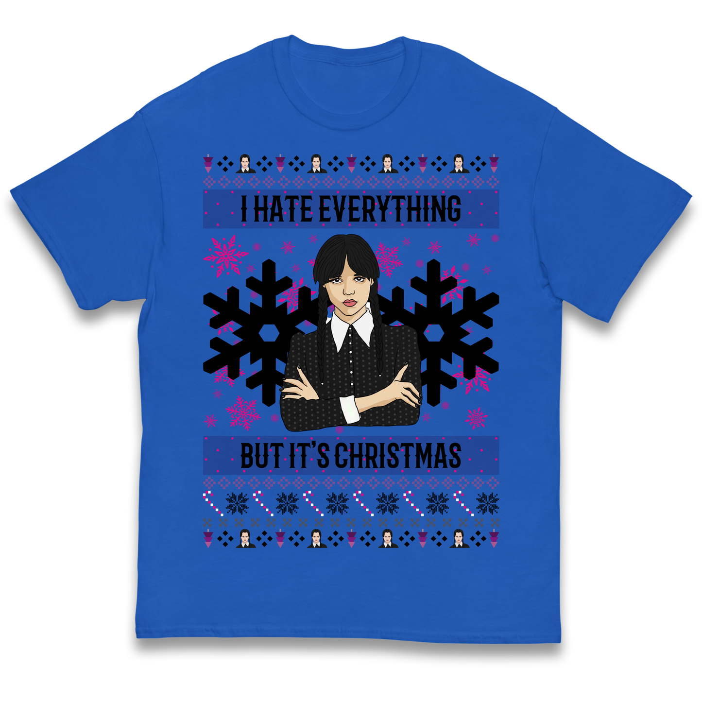 Wednesday addams Christmas Kids T Shirt