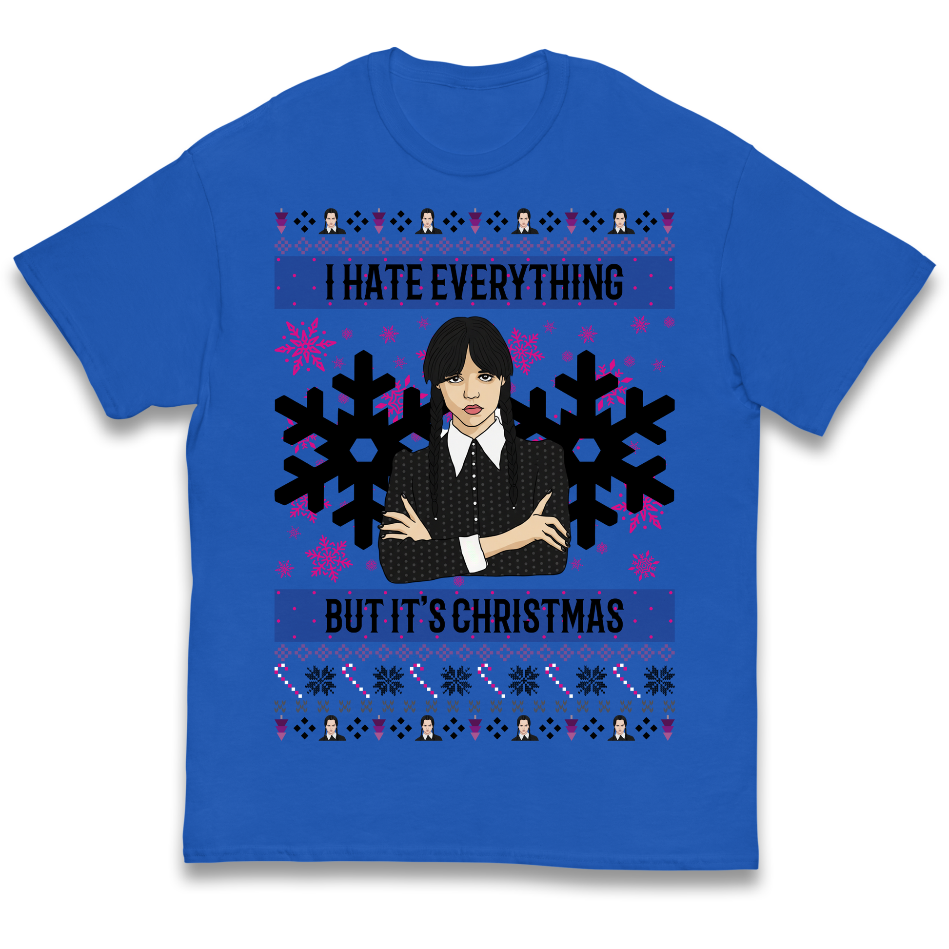 Wednesday addams Christmas Kids T Shirt