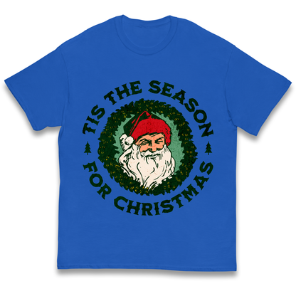 Tis The Season Santa Claus Christmas kids t shirt