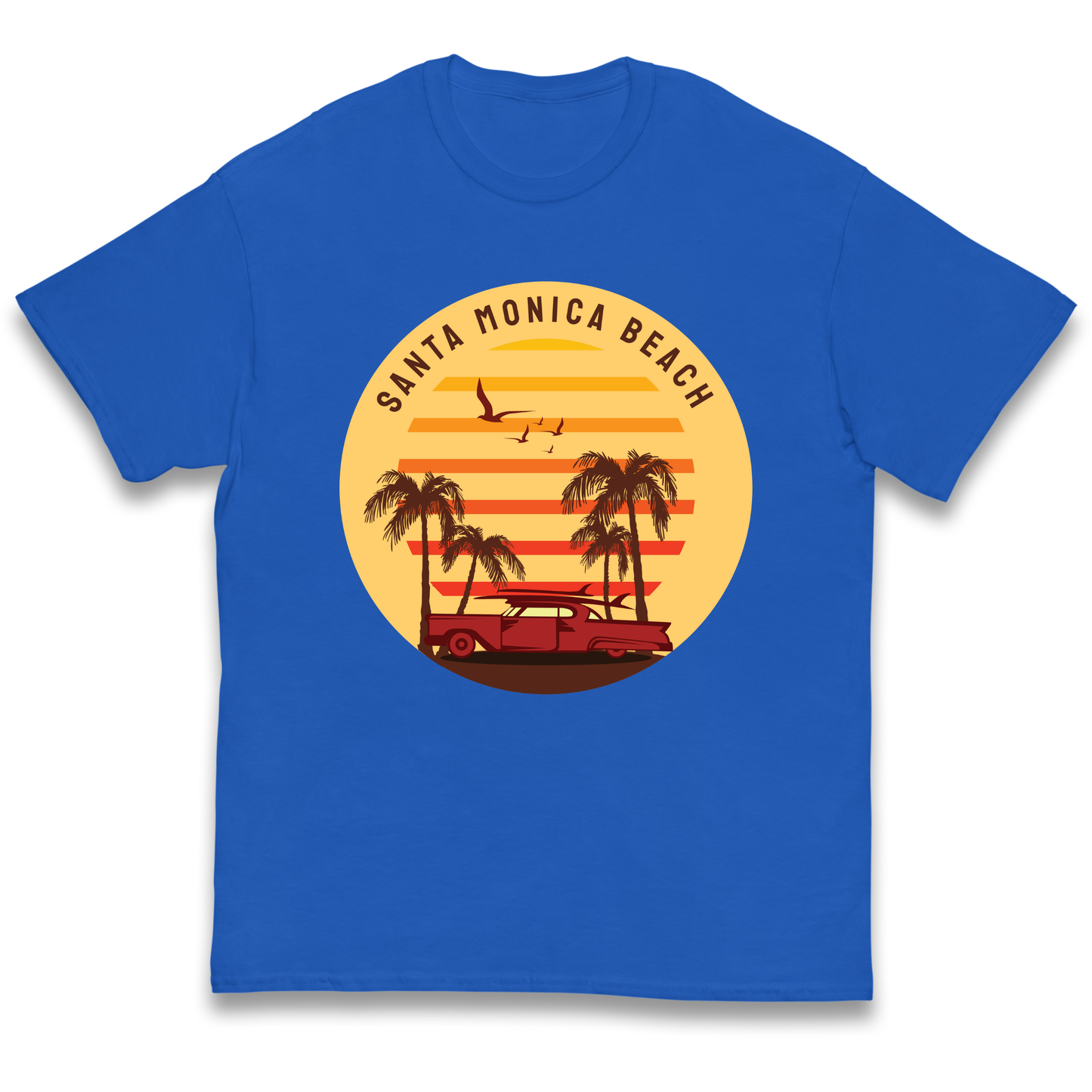 Santa Monica Beach kids t shirt