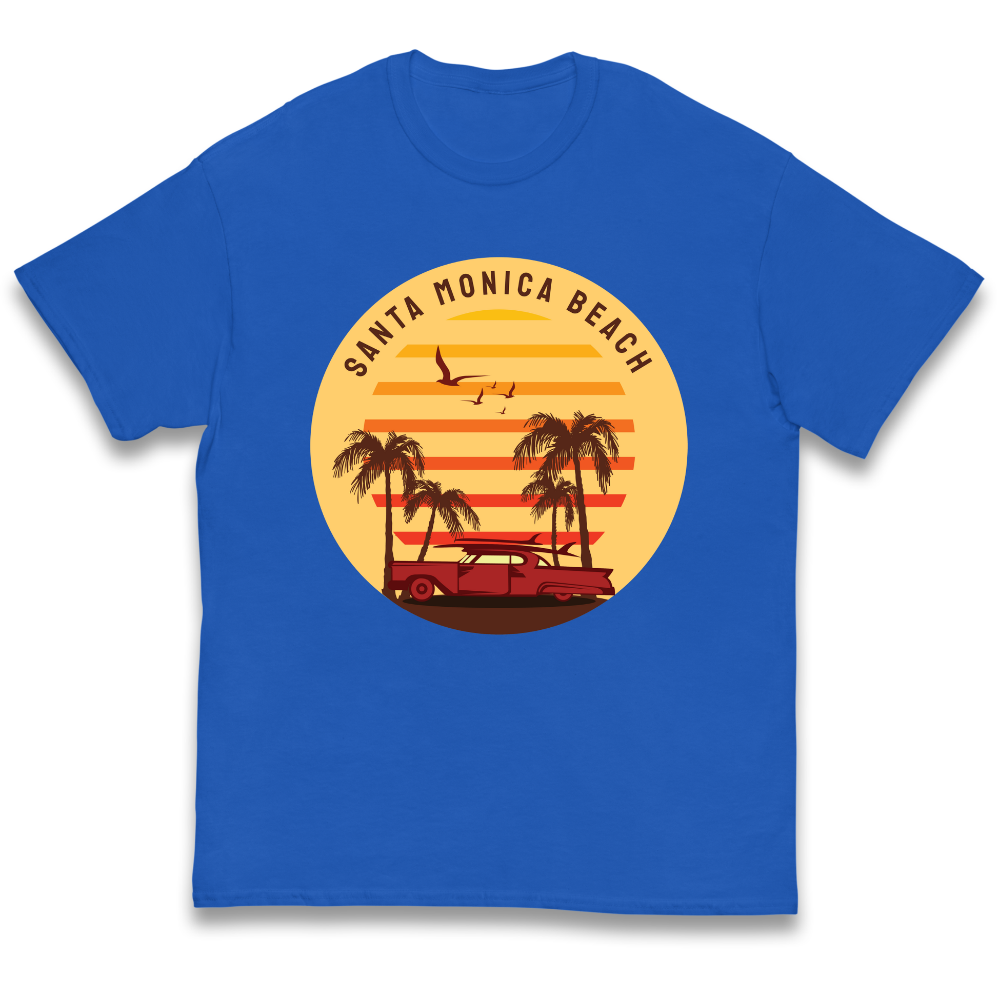 Santa Monica Beach kids t shirt