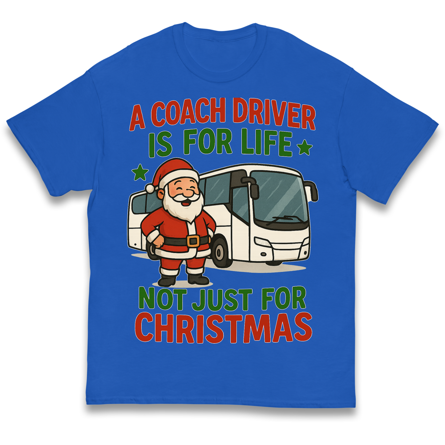 Coach Driver Christmas Kids T Shirt