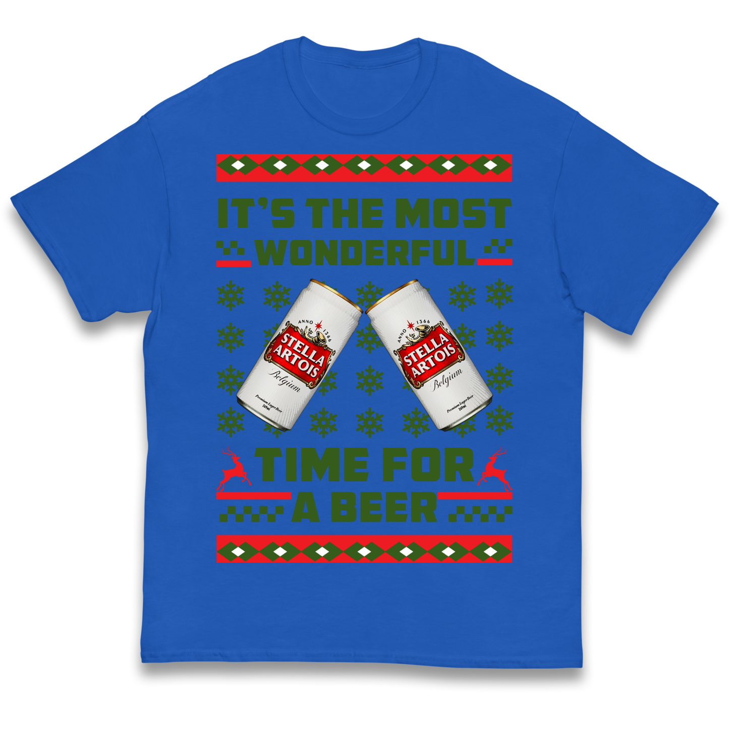Its The Most Wonderful Time for A Beer Stella Christmas kids t shirt