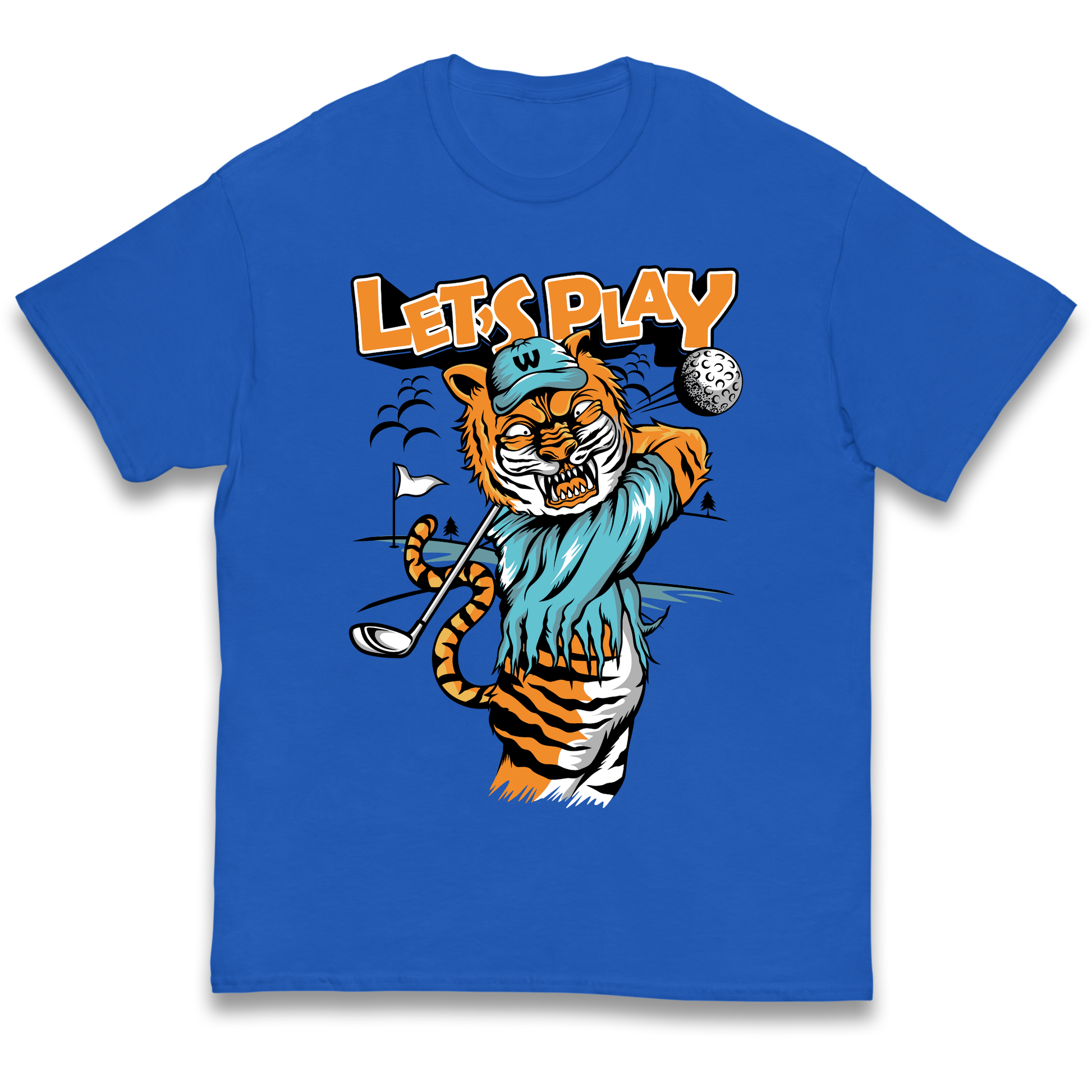 Lets Play Golf Tiger kids t shirt