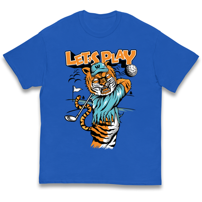 Lets Play Golf Tiger kids t shirt