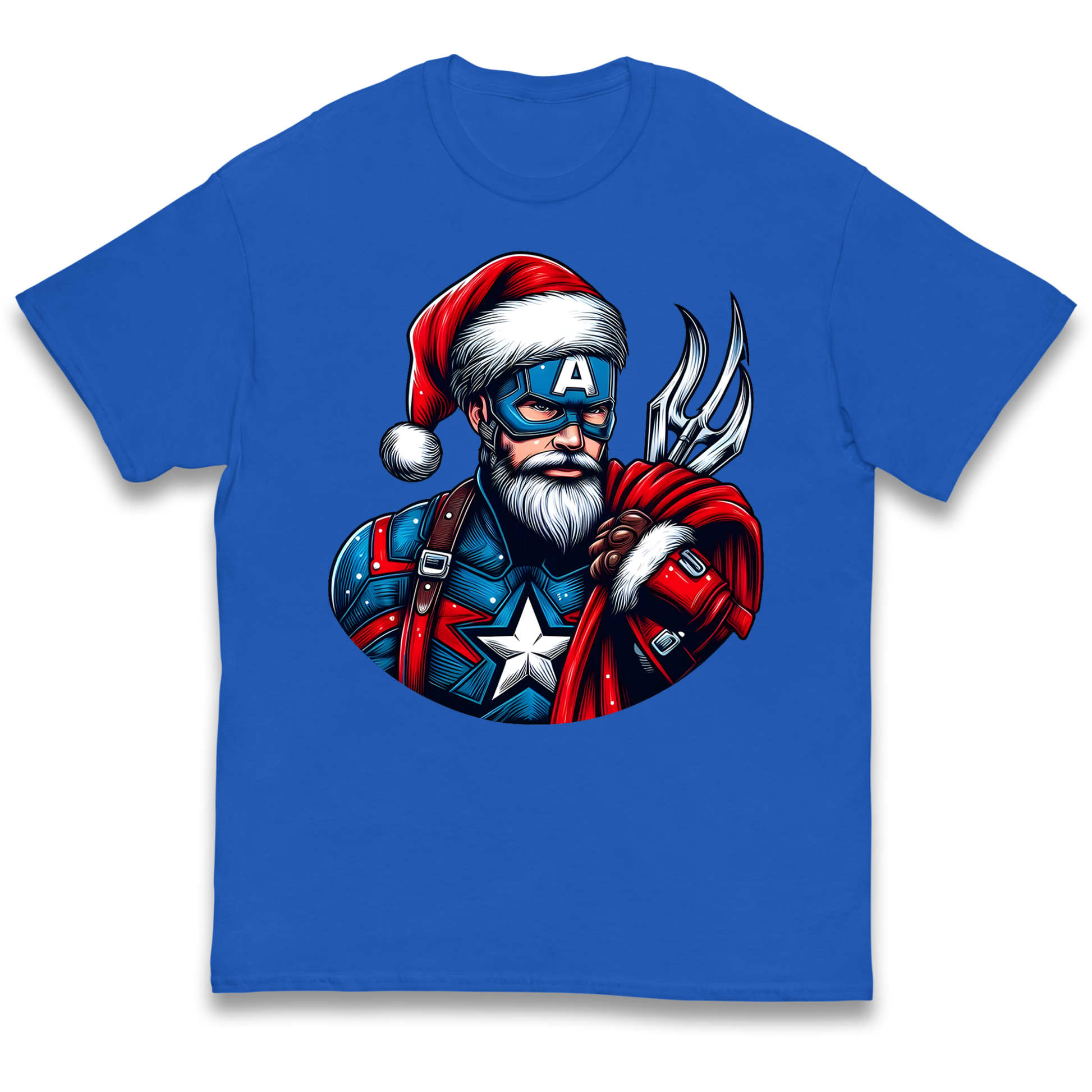 Captain America Santa kids t shirt