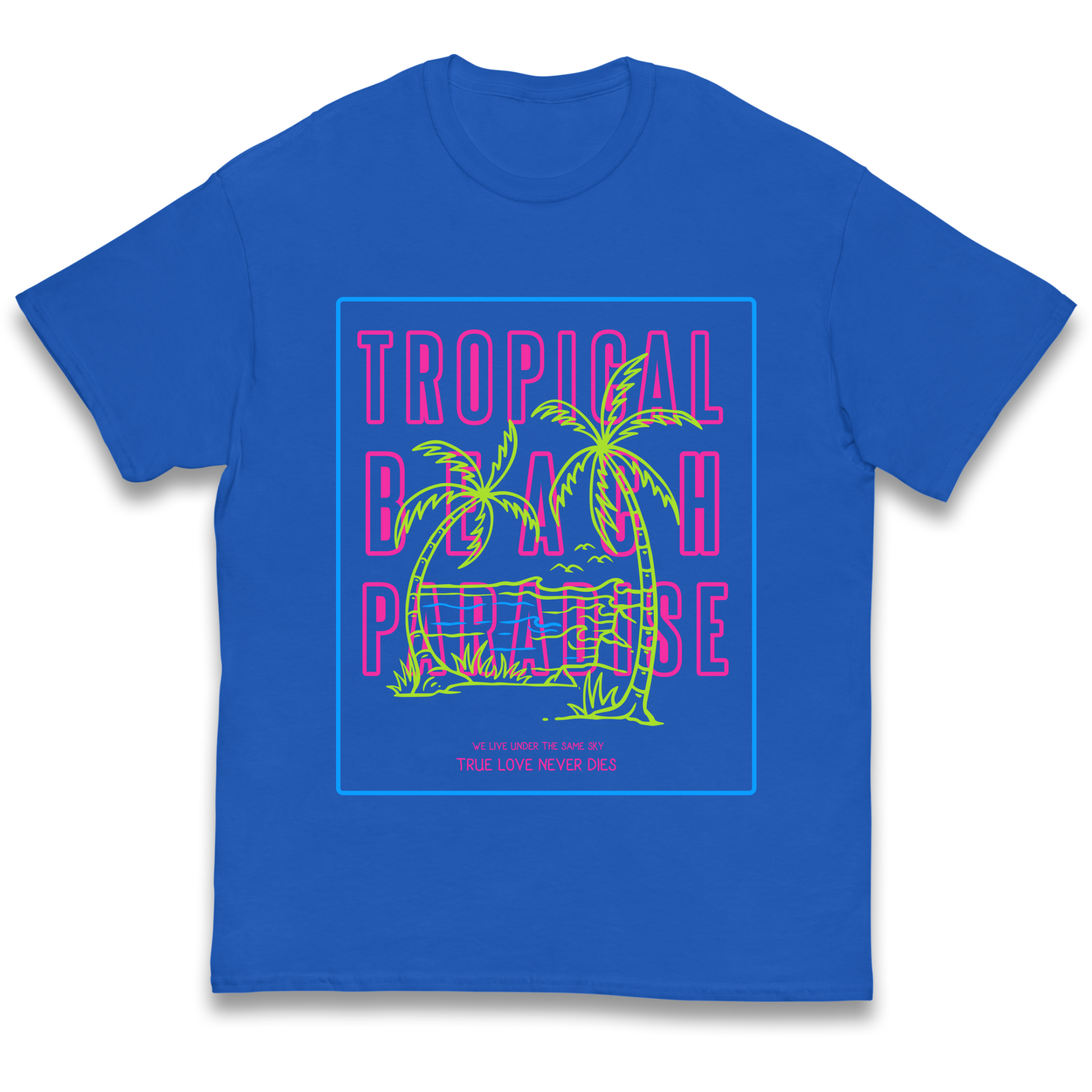 Tropical Beach Paradise kids t shirt