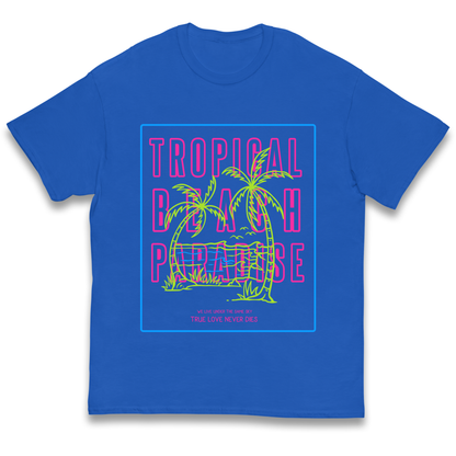 Tropical Beach Paradise kids t shirt