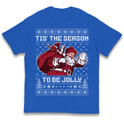 Tis The Season To Be Jolly Christmas kids t shirt