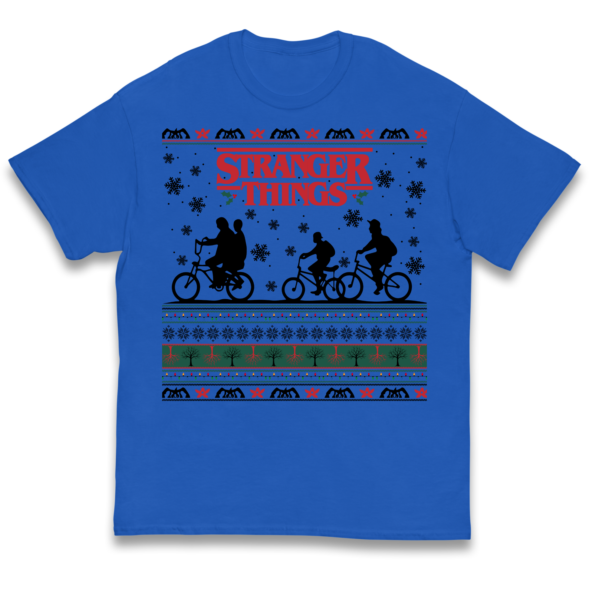 Stranger Things Christmas kids t shirt