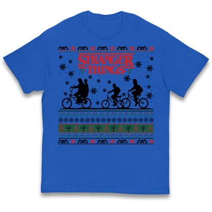 Stranger Things Christmas kids t shirt